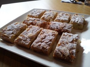 Ginger and almond slice