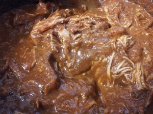 Red wine ragu ready for the pasta